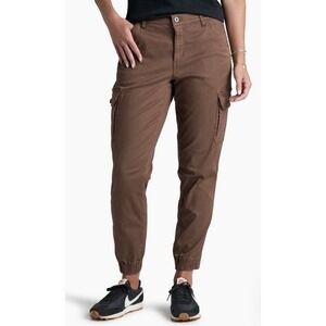 KUHL Kultivatr Joggr Pants Womens 6 Coffee Brown Soft Stretch Twill Outdoor